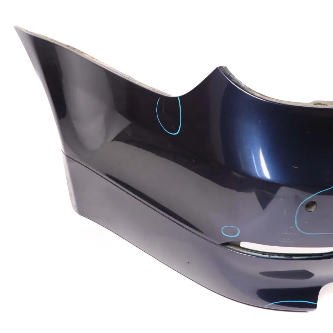 Bumper PDC Orientblau Orient Blue Metallic - 317 to BMW 5 E60 Saloon Rear with Part number 0149318 BMW 5 E60 Saloon Rear Bumper PDC Orientblau Orient Blue Metallic - 317 - SKU 0149318-OB - Part number 0149318