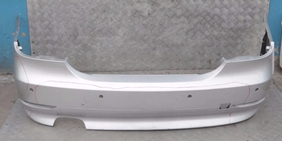 BMW 5 SERIES 2 E60 Saloon Rear Bumper PDC Titansilber Silver Metallic - 354 - SKU 0149318-TS2 - Part number 149318