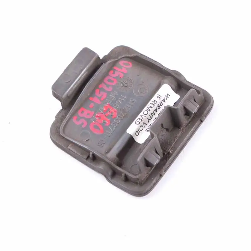 Bumper Flap BMW E60 Cover Towing Eye Black Sapphire Metallic 475 7033711 to Rear with Part number 0150251 Rear Bumper Flap BMW E60 Cover Towing Eye Black Sapphire Metallic 475 7033711 - SKU 0150251-BS - Part number 0150251