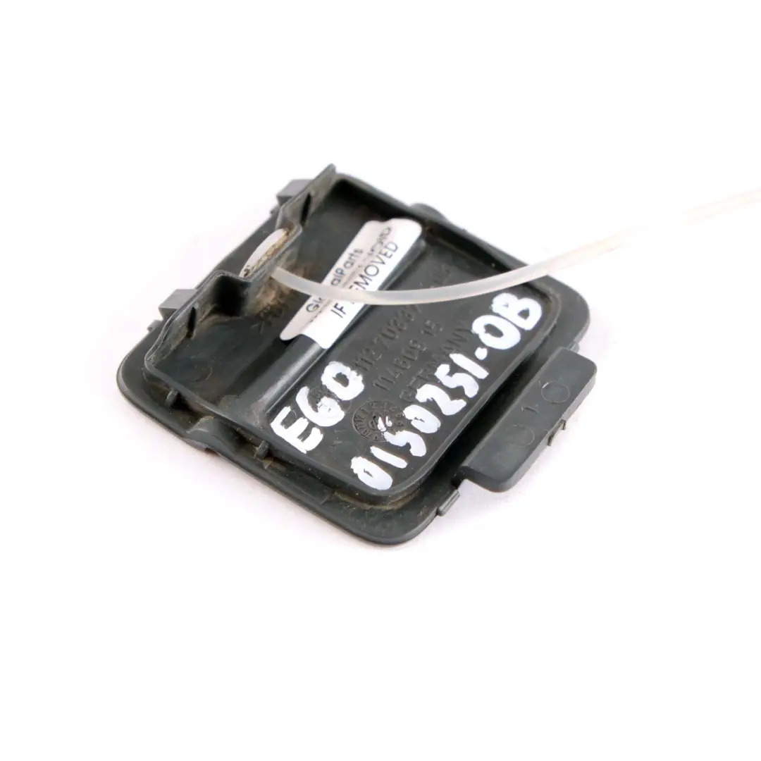 Bumper Flap BMW E60 Cover Towing Eye Orientblau Orient Blue 317 7033711 to Rear with Part number 0150251 Rear Bumper Flap BMW E60 Cover Towing Eye Orientblau Orient Blue 317 7033711 - SKU 0150251-OB - Part number 0150251