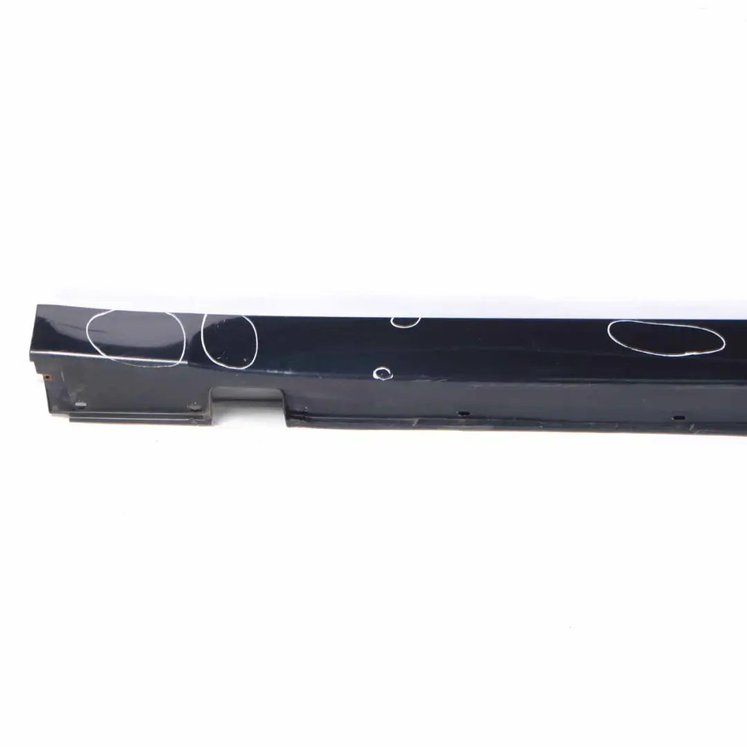 Door Sill Side Cover Skirt Left N/S Monacoblau Blue - A35 to BMW E60 E61 with Part number 0150277 BMW E60 E61 Door Sill Side Cover Skirt Left N/S Monacoblau Blue - A35 - SKU 0150277-MB - Part number 0150277