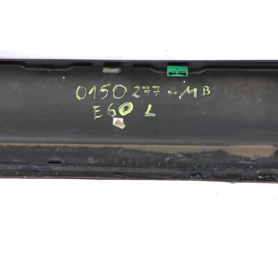 BMW E60 E61 Door Sill Side Cover Skirt Left N/S Monacoblau Blue - A35 - SKU 0150277-MB - Part number 0150277
