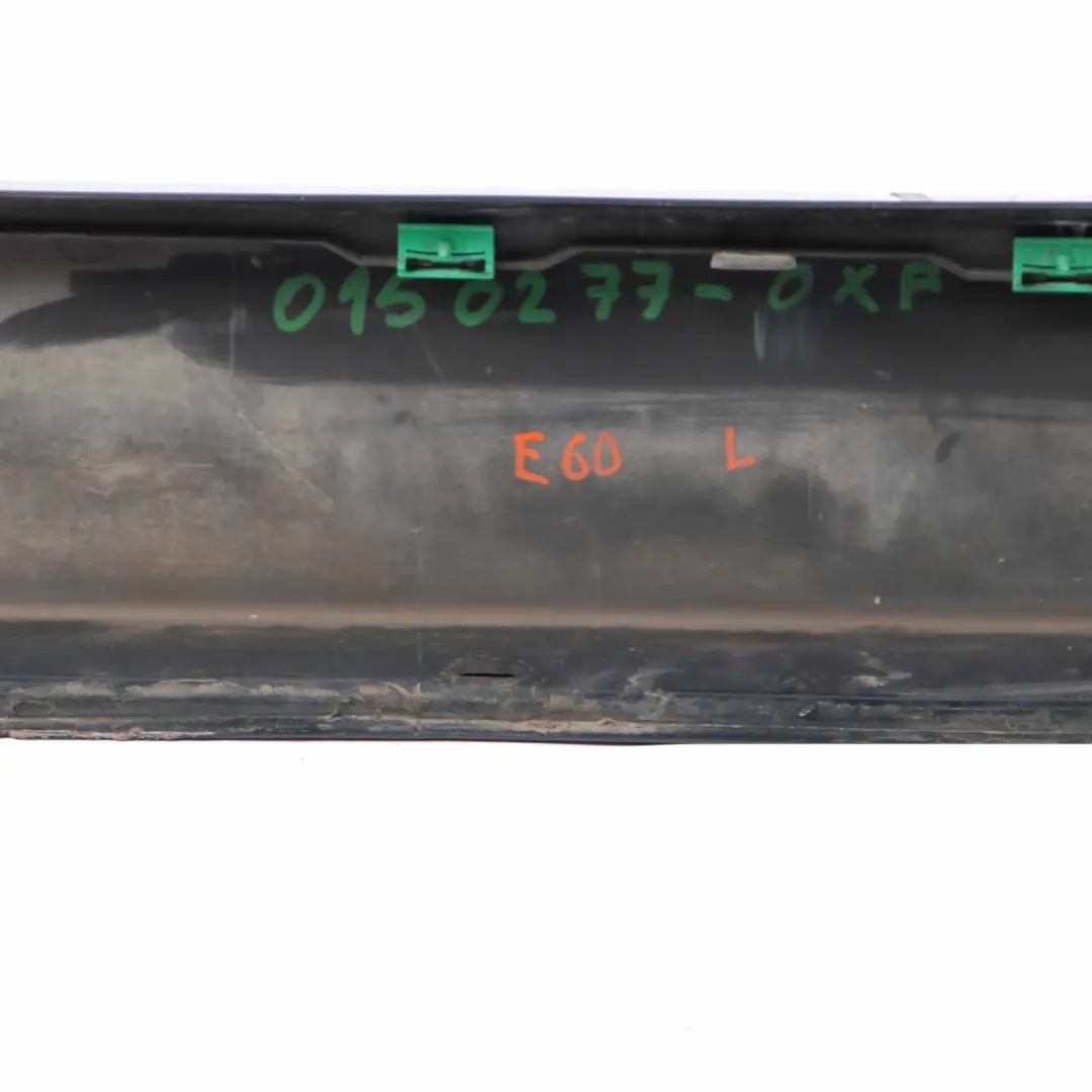 Side Skirt Door Sill Cover Left N/S Oxford Green Metallic - 430 to BMW E60 E61 with Part number 0150277 BMW E60 E61 Side Skirt Door Sill Cover Left N/S Oxford Green Metallic - 430 - SKU 0150277-OXF - Part number 0150277