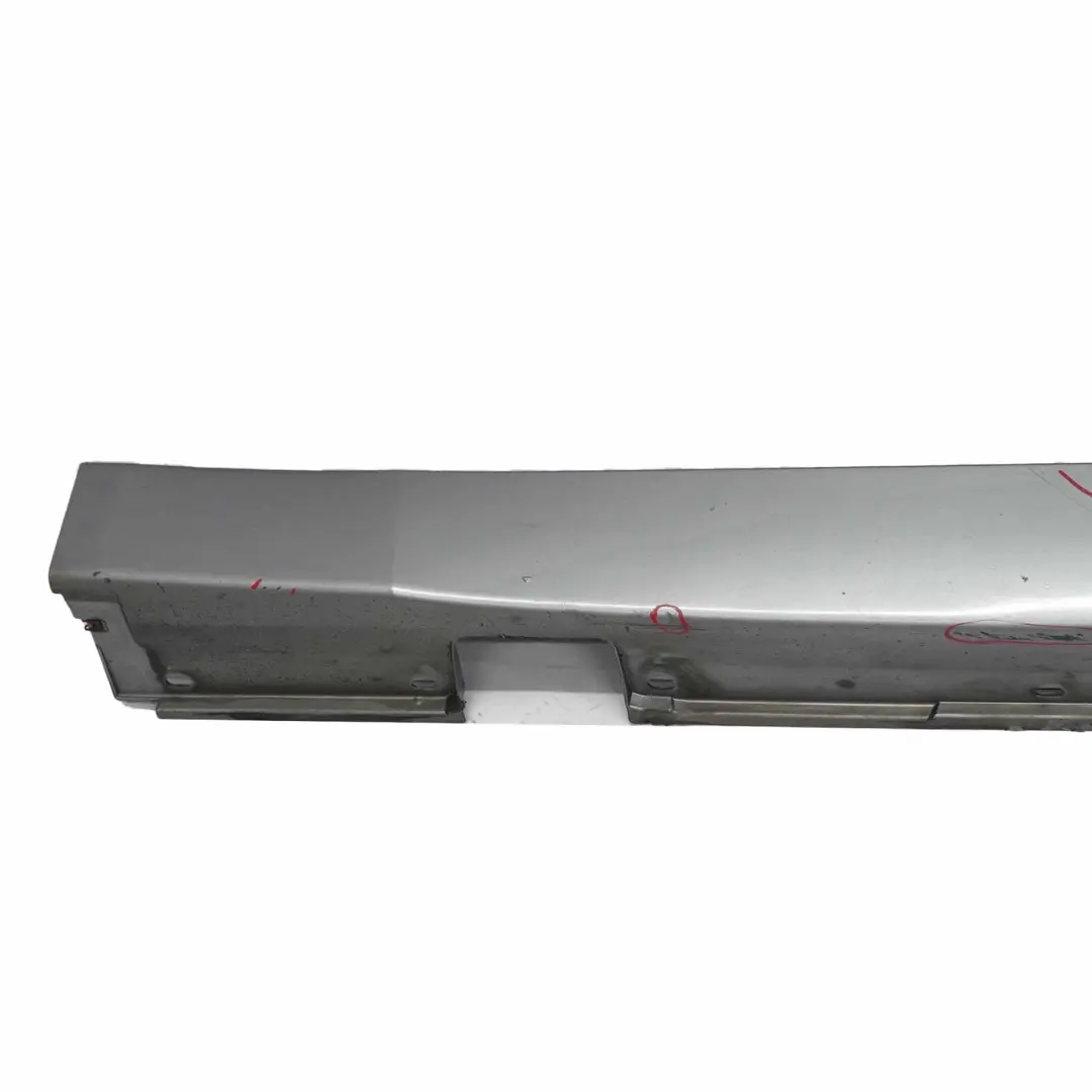 BMW E60 E61 Faldón Lateral Tapa Umbral Puerta Izquierda Silbergrau - A08 - SKU 0150277-SBG - Número de pieza 0150277