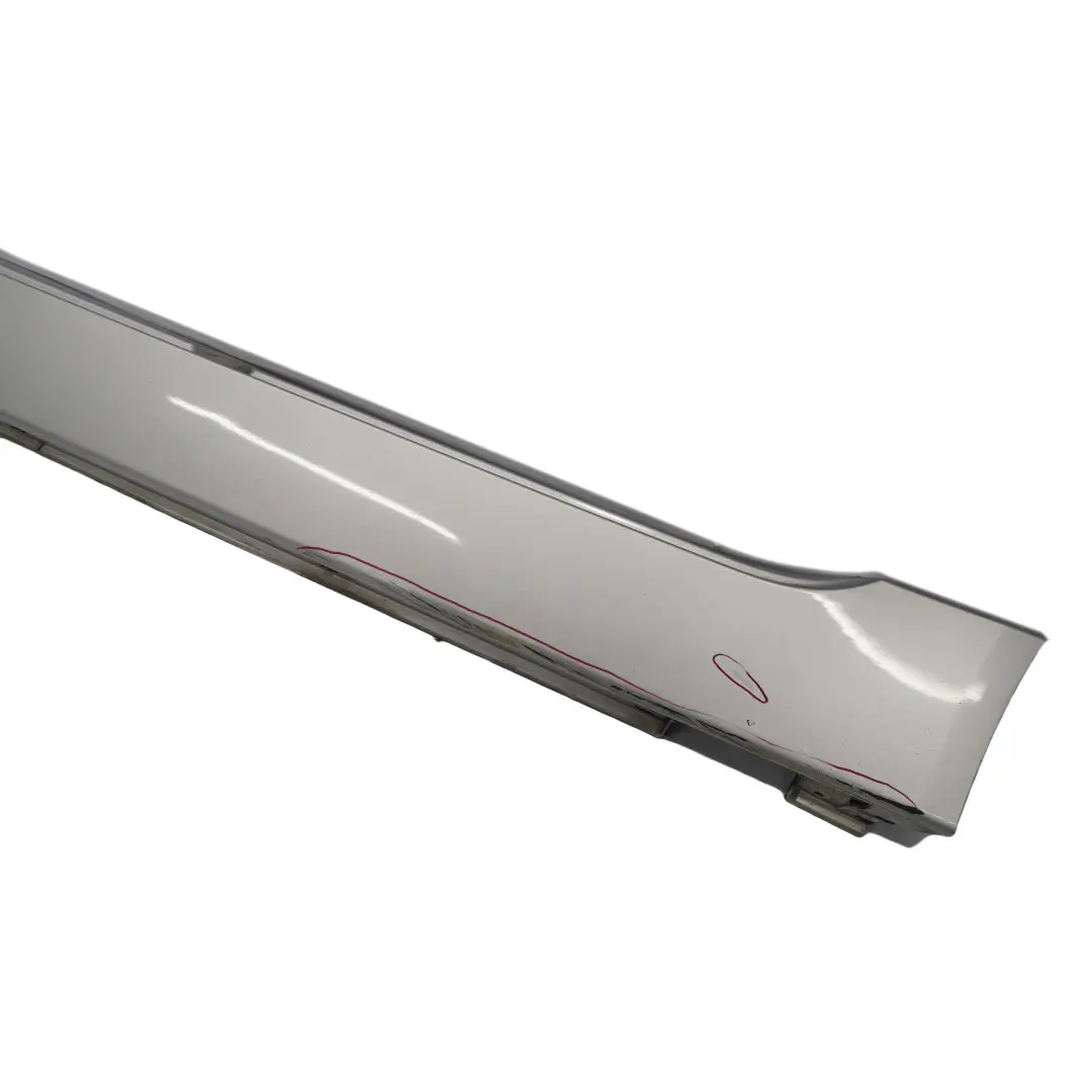 BMW 5 E60 E61 2 Schwellerleiste Blende Schweller Links Titansilber Silber - 354 - SKU 0150277-TS2 - Teilenummer 0150277