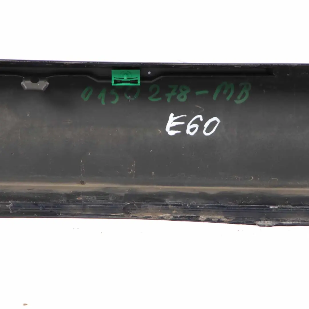 BMW E60 E61 Side Skirt Door Sill Cover Right O/S Monacoblau Blue Metallic - A35 - SKU 0150278-MB - Part number 0150278