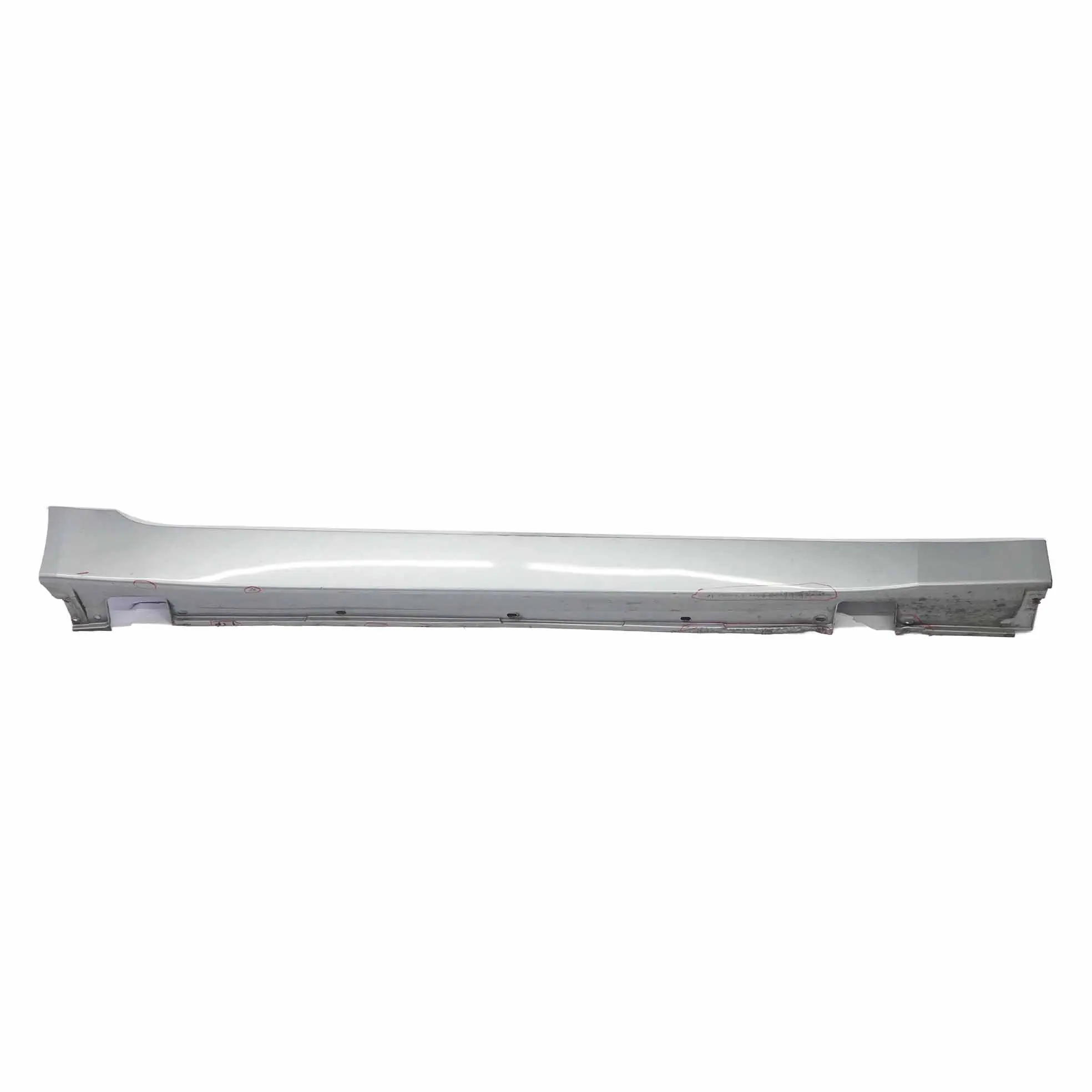 BMW E60 E61 Listello Portiera Apertura Gonna Destra Grigio Argento Grigio - A08