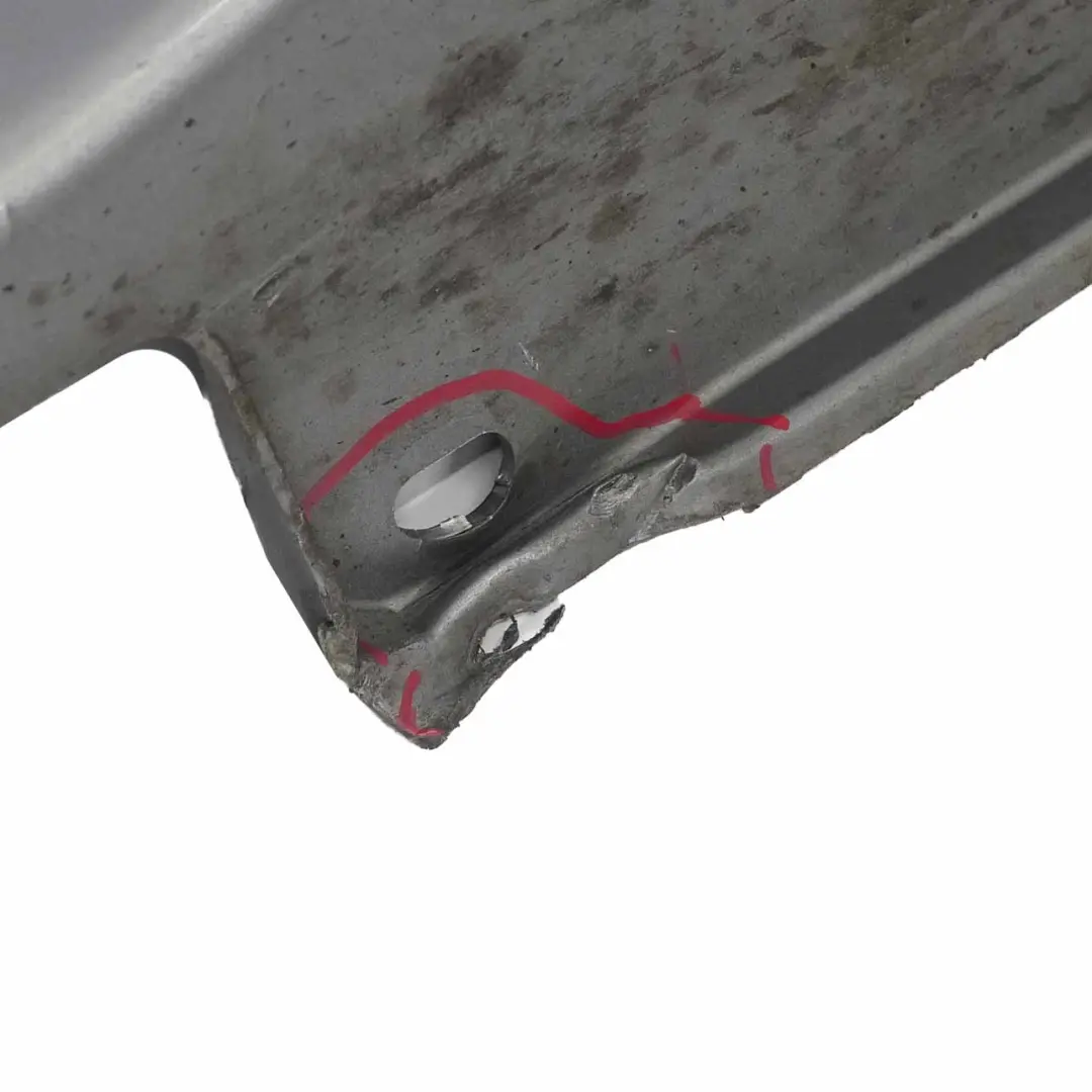 BMW E60 E61 Listello Portiera Apertura Gonna Destra Grigio Argento Grigio - A08 - SKU 0150278-SBG2 - Numero di parte 0150278