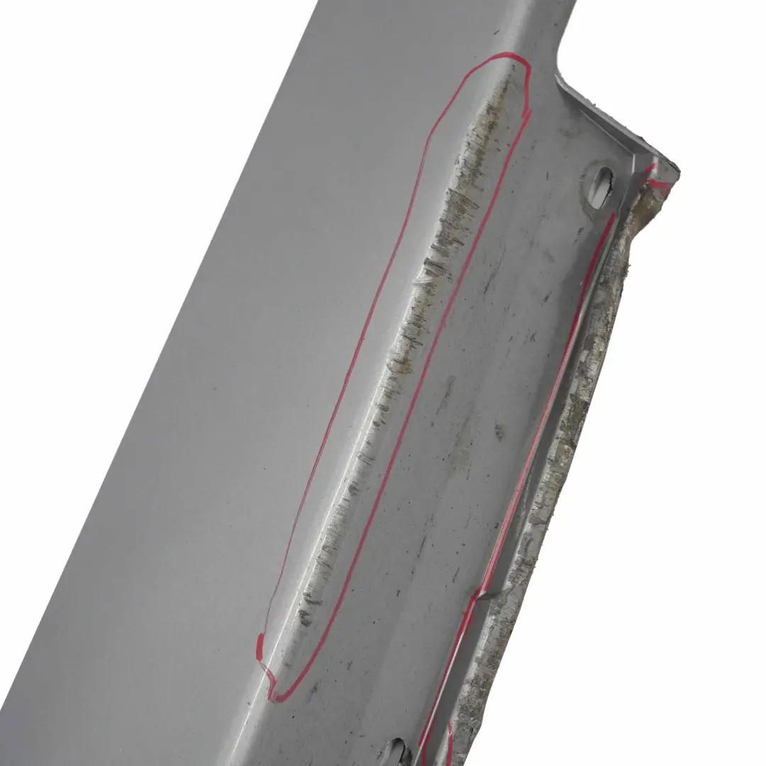 BMW E60 E61 Bas de Porte Couverture Seuil Droite Gris Argente Gris - A08 - SKU 0150278-SBG2 - Numéro de pièce 0150278