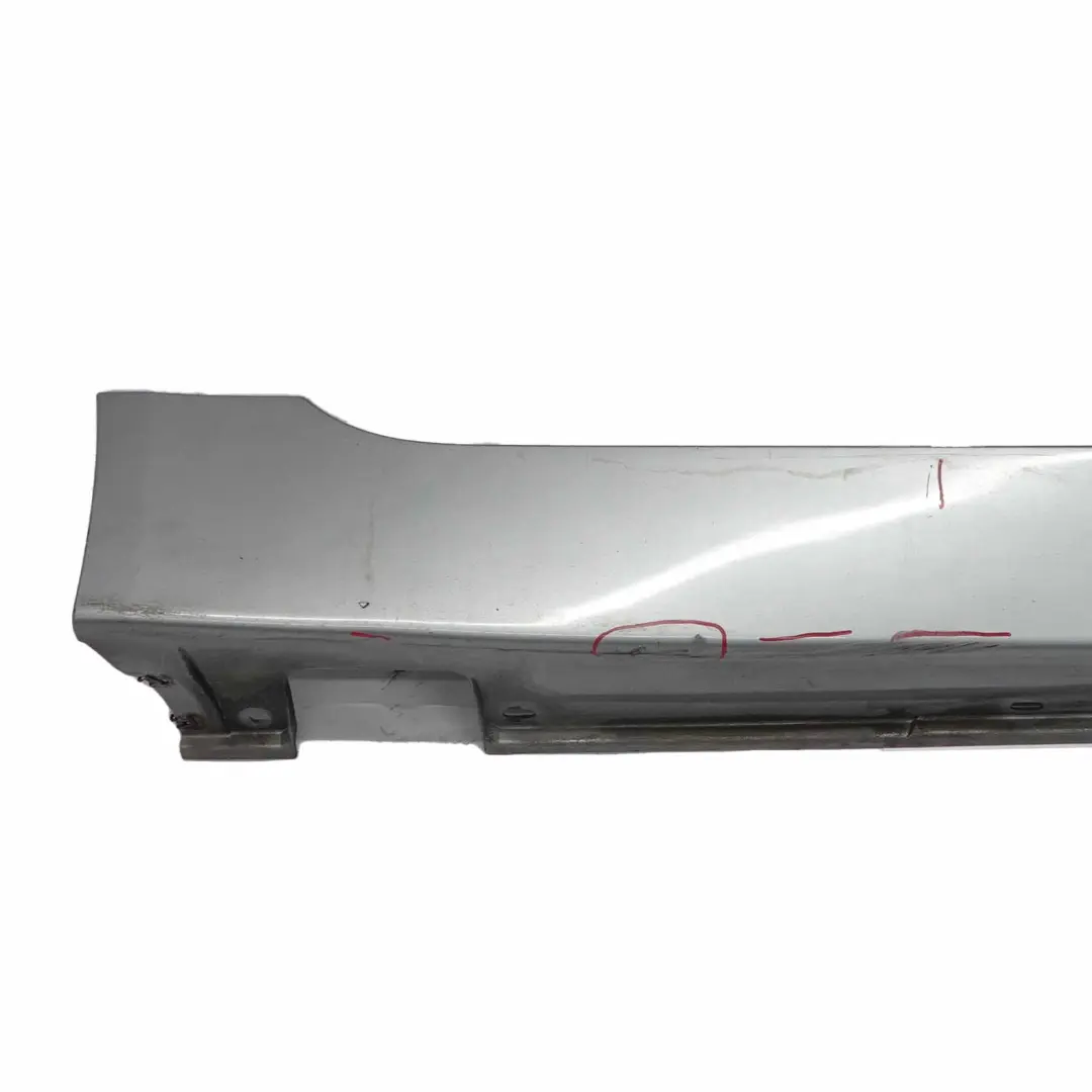 BMW E60 E61 Door Sill Side Cover Skirt Right O/S Silbergrau Grey A08 - SKU 0150278-SBG - Part number 0150278