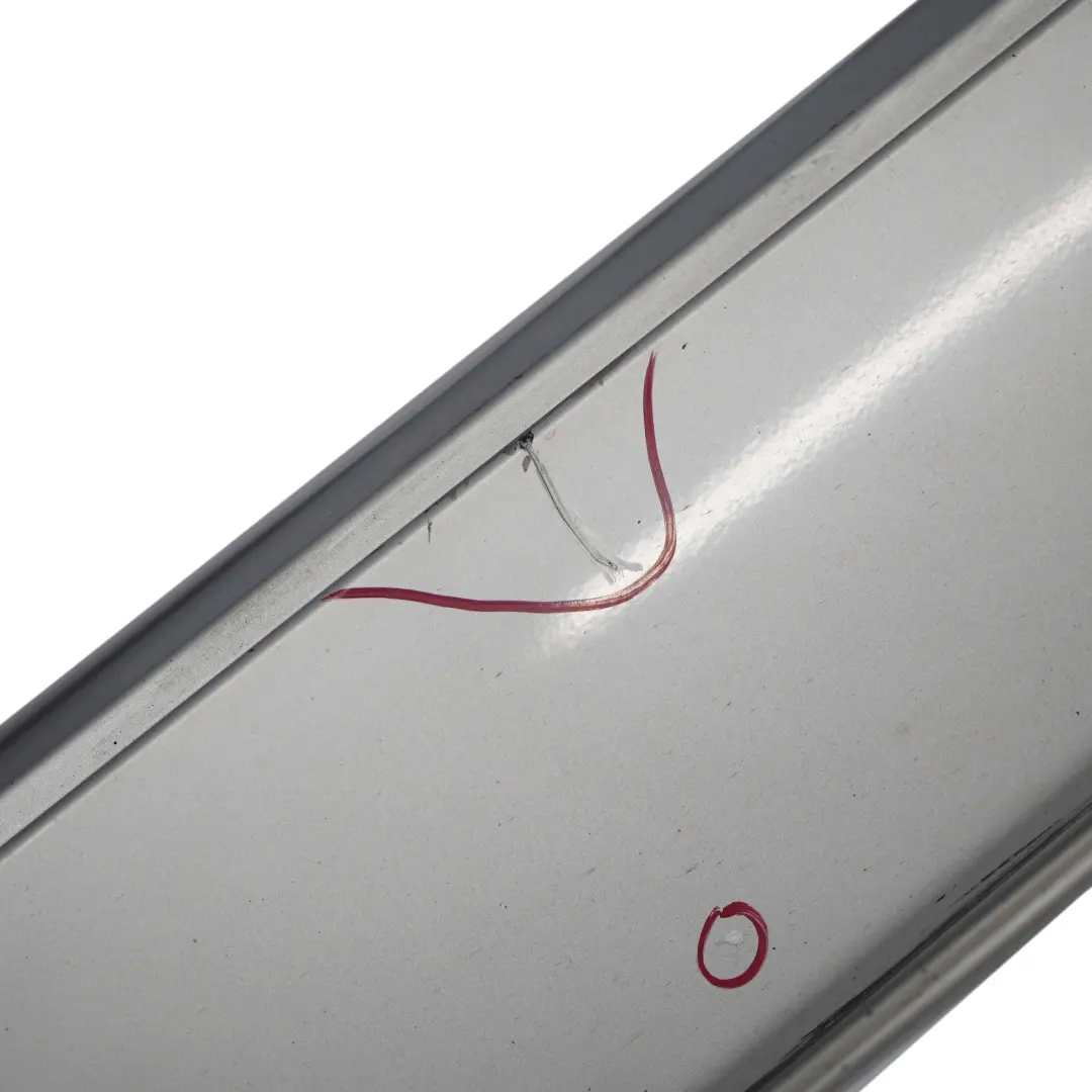 Door Sill Side Cover Skirt Right O/S Titansilber Silver - 354 to BMW 5 E60 E61 6 with Part number 0150278 BMW 5 E60 E61 6 Door Sill Side Cover Skirt Right O/S Titansilber Silver - 354 - SKU 0150278-TS6 - Part number 0150278