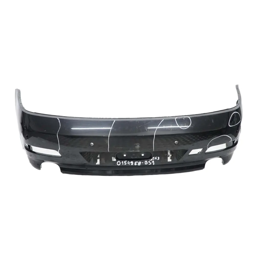 BMW E63 E64 Bumper Rear PDC Trim Panel Cover Black Sapphire Metallic - 475 - SKU 0154958-BS1 - Part number 0154958