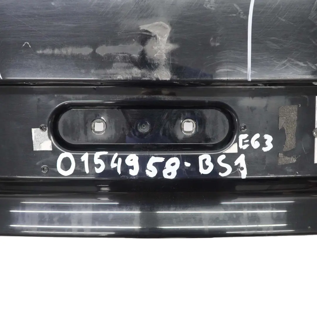 BMW E63 E64 Bumper Rear PDC Trim Panel Cover Black Sapphire Metallic - 475 - SKU 0154958-BS1 - Part number 0154958