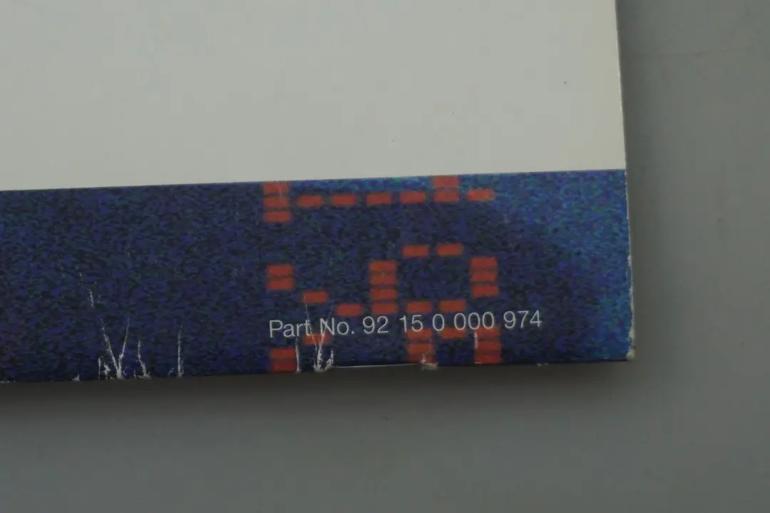 Service Booklet Owner's Handbook Case Pouch Wallet to BMW X5 Series 2 E53 with Part number 156407 BMW X5 Series 2 E53 Service Booklet Owner's Handbook Case Pouch Wallet - SKU 0156407-2 - Part number 156407