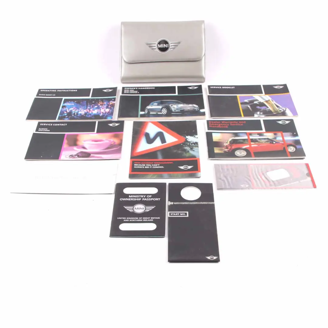 Owner's Handbook Service Booklet Set Pouch Case to Mini R50 R53 with Part number 0156447 Mini R50 R53 Owner's Handbook Service Booklet Set Pouch Case - SKU 0156447-2 - Part number 0156447