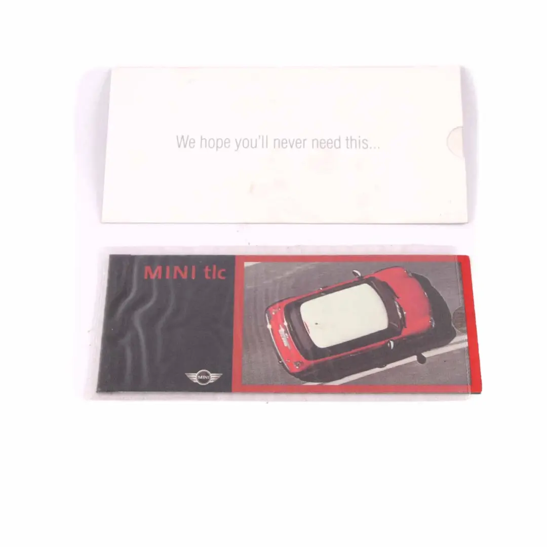 Owner's Handbook Service Booklet Set Pouch Case to Mini R50 R53 with Part number 0156447 Mini R50 R53 Owner's Handbook Service Booklet Set Pouch Case - SKU 0156447-2 - Part number 0156447