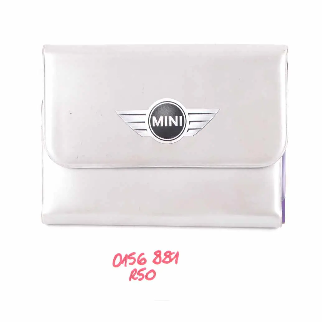 Mini Cooper R50 R53 Owner's Handbook Instructions Pouch Case Wallet Set - SKU 0156881 - Part number 0156881