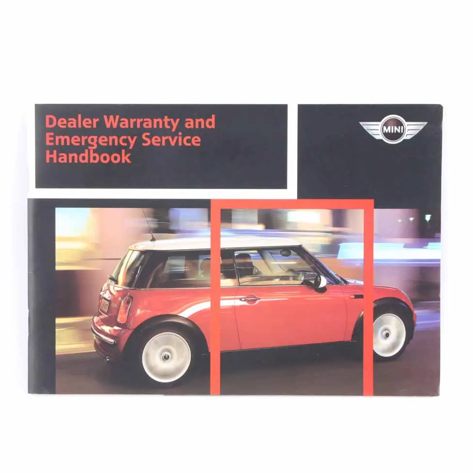 Mini Cooper R50 R53 Owner's Handbook Instructions Pouch Case Wallet Set - SKU 0156881 - Part number 0156881