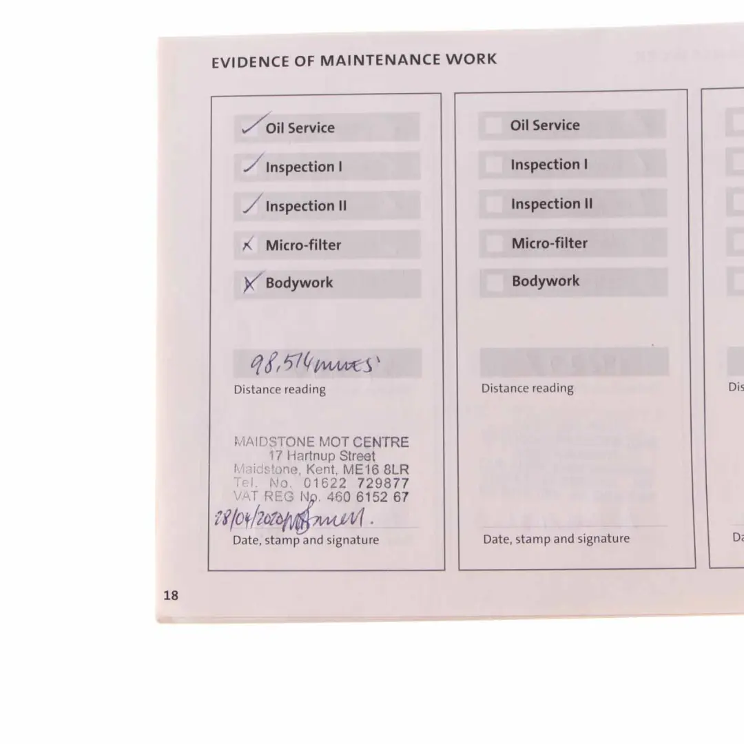 Mini Cooper R50 R53 Owner's Handbook Instructions Pouch Case Wallet Set - SKU 0156881 - Part number 0156881