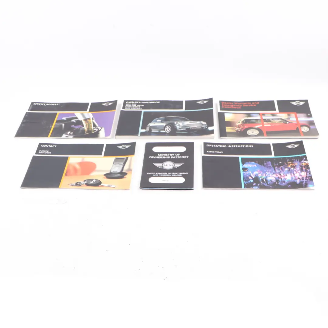 Mini R50 R53 Service Booklet Owner's Handbook Book Pouch Case Wallet Set - SKU 0157206-2 - Part number 0157206