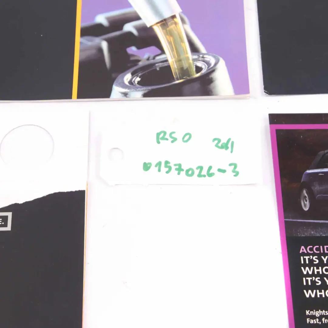 Service Booklet Owner's Handbook Book Pouch Case Wallet Set to Mini R50 R53 with Part number 0157206 Mini R50 R53 Service Booklet Owner's Handbook Book Pouch Case Wallet Set - SKU 0157206-3 - Part number 0157206