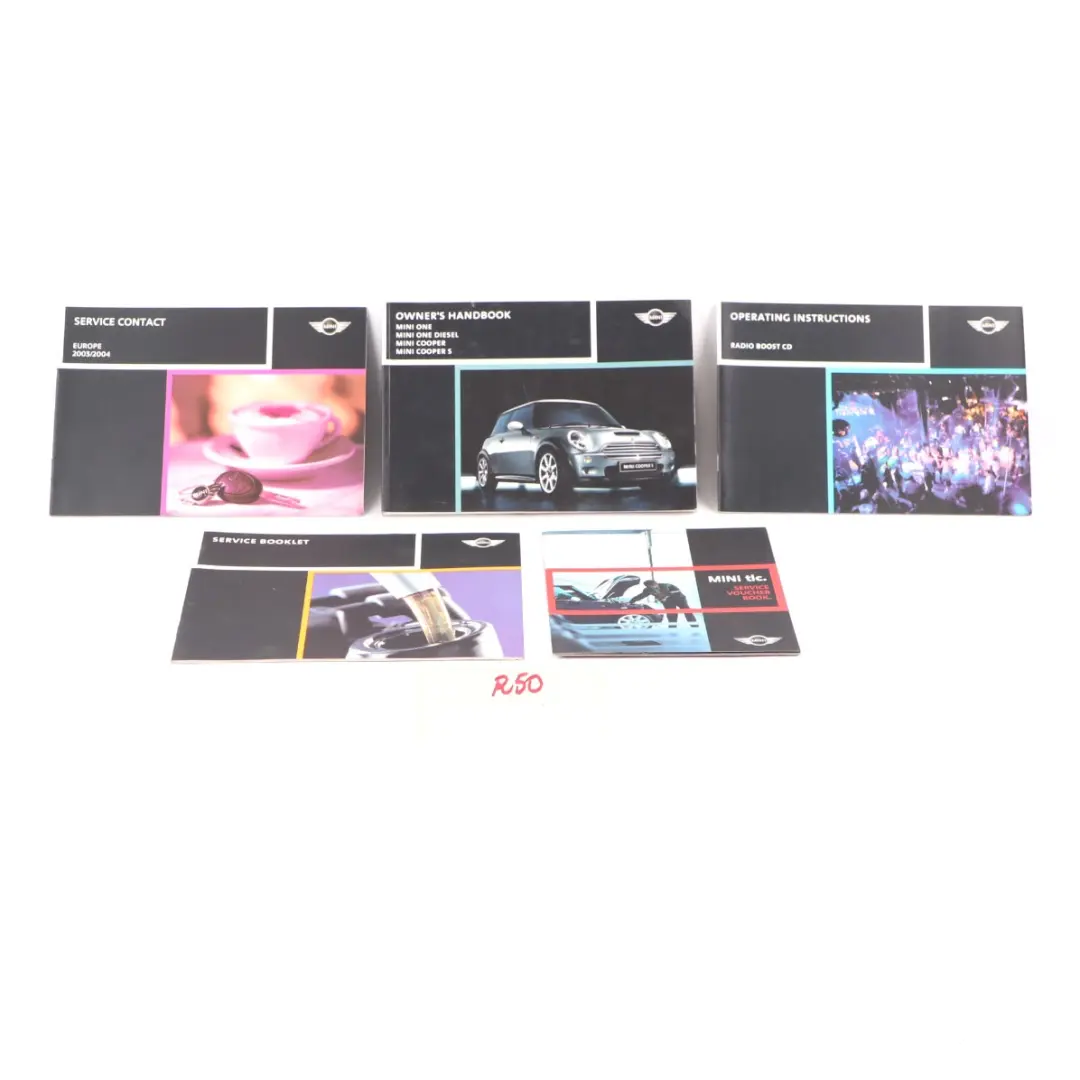 Service Booklet Owner's Handbook Set Pouch Case Wallet to Mini Cooper R50 R53 with Part number 0157635 Mini Cooper R50 R53 Service Booklet Owner's Handbook Set Pouch Case Wallet - SKU 157635 - Part number 0157635