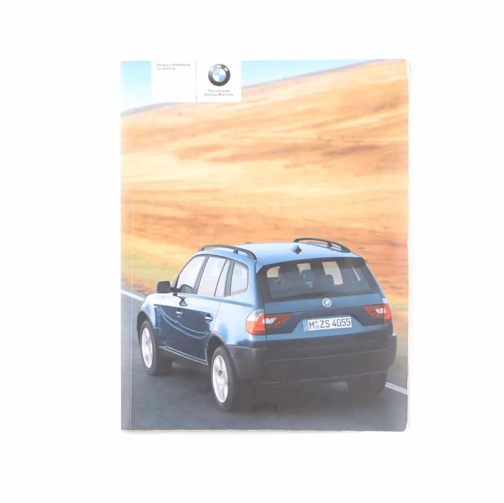 BMW X3 E83 Owner's Handbook Service Booklet Pouch Case Wallet - SKU 0158052 - Part number 0158052