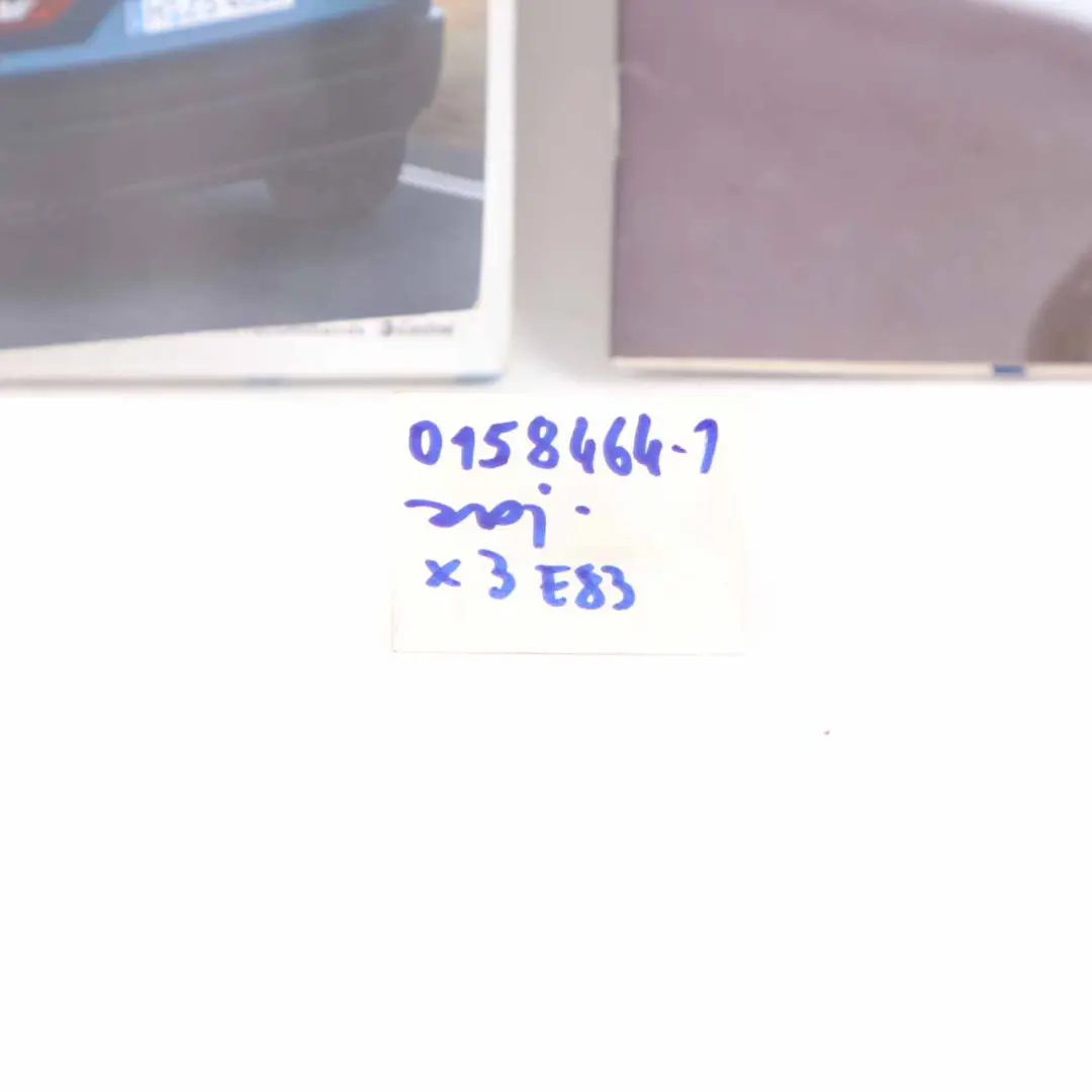 Owner's Handbook Service Booklet to BMW X3 E83 with Part number 0158464 BMW X3 E83 Owner's Handbook Service Booklet - SKU 0158464-1 - Part number 0158464