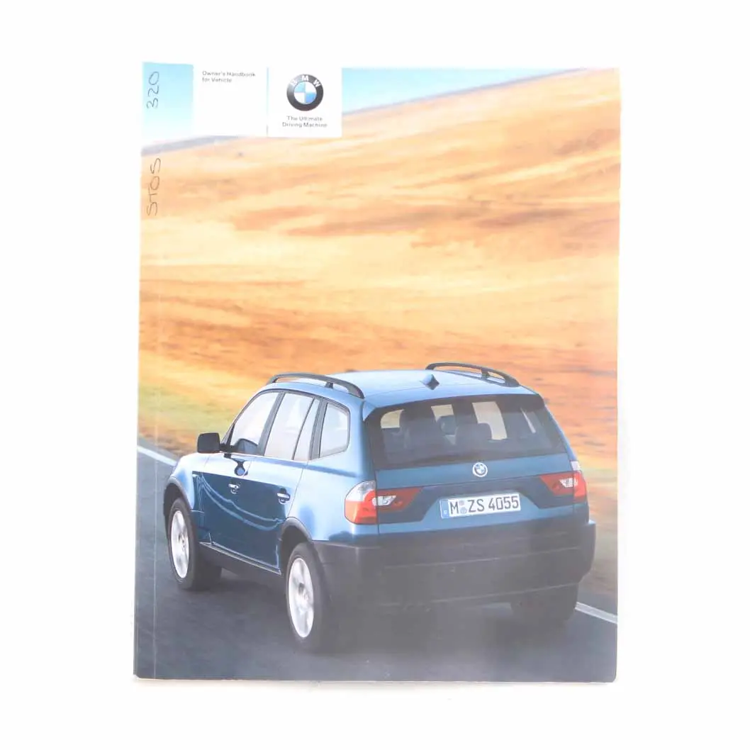 BMW X3 E83 Owner's Handbook Service Booklet - SKU 0158464-1 - Part number 0158464
