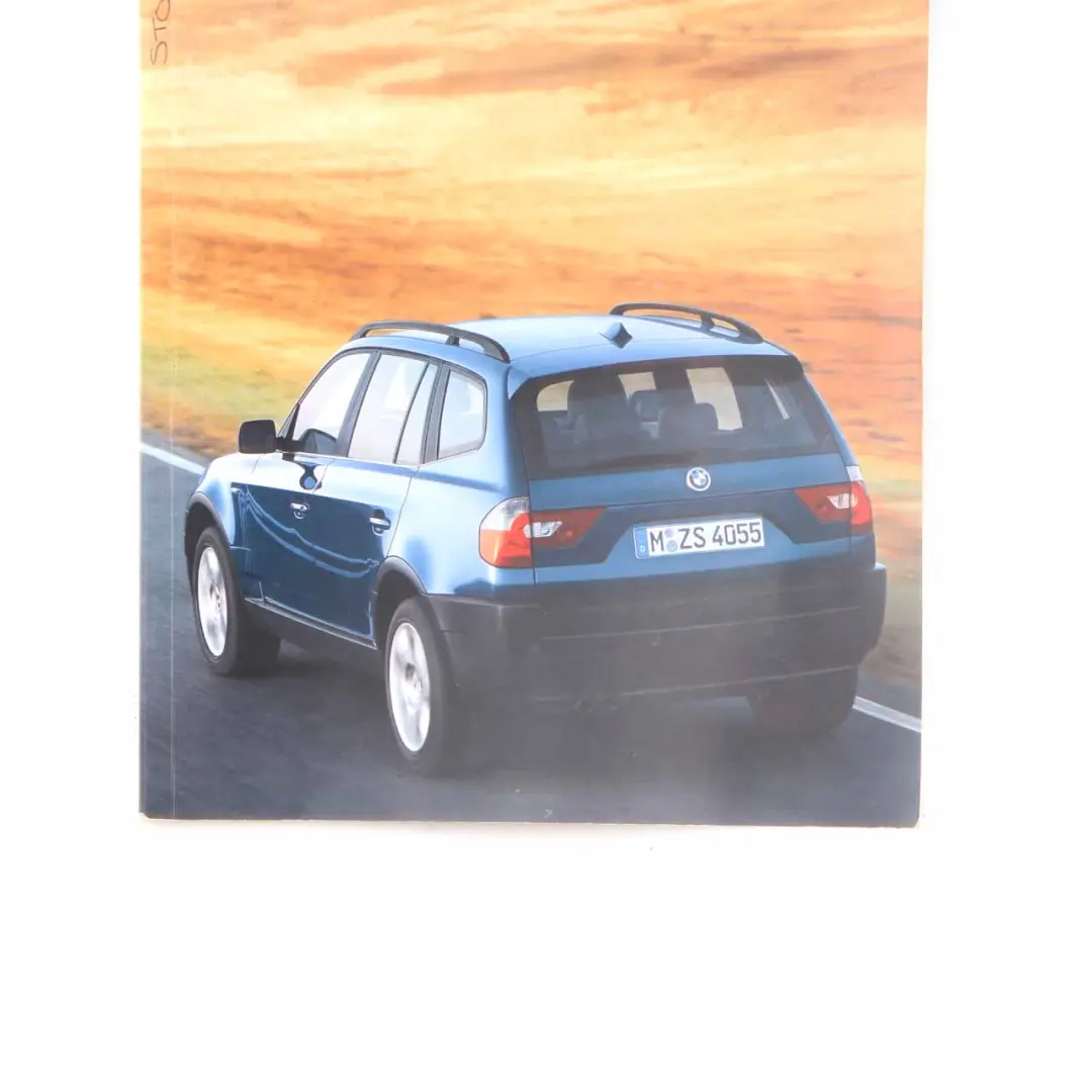 BMW X3 E83 Owner's Handbook Service Booklet - SKU 0158464-1 - Part number 0158464