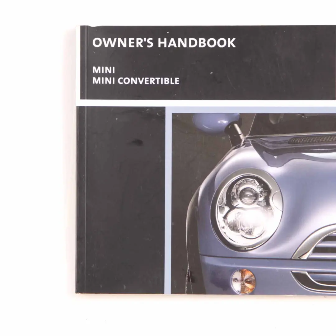 Owner's Handbook Manual Instruction to Mini R50 R52 R53 with Part number 0159123 Mini R50 R52 R53 Owner's Handbook Manual Instruction - SKU 0159123-2 - Part number 0159123