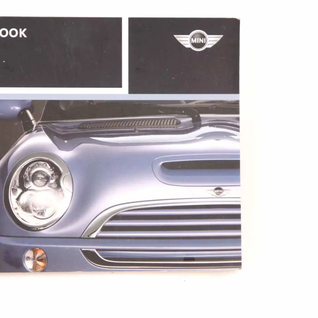 Mini R50 R52 R53 Owner's Handbook Manual Instruction - SKU 0159123-2 - Part number 0159123