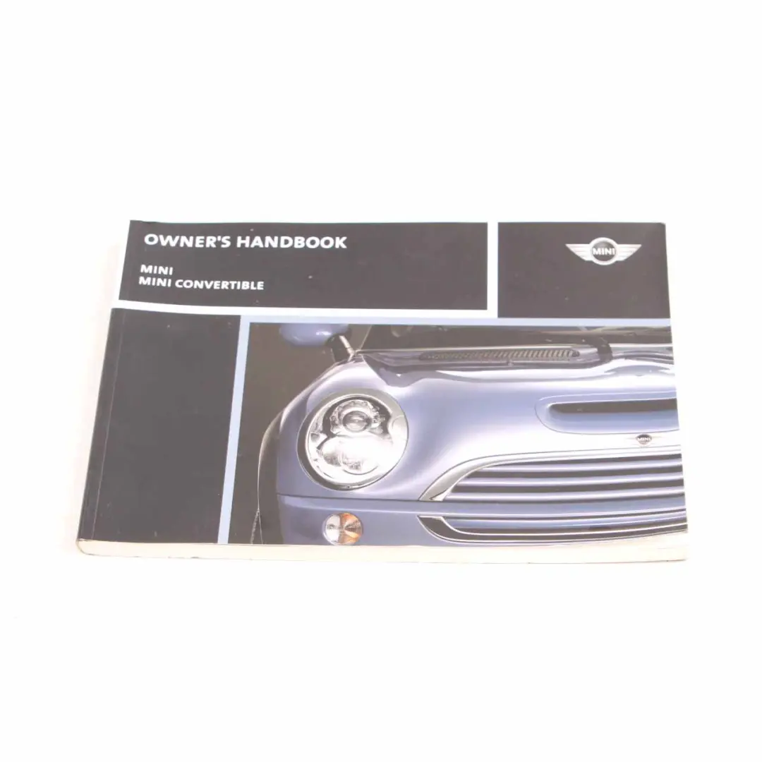 Mini R50 R52 R53 Owner's Handbook Manual Instruction - SKU 0159123-2 - Part number 0159123