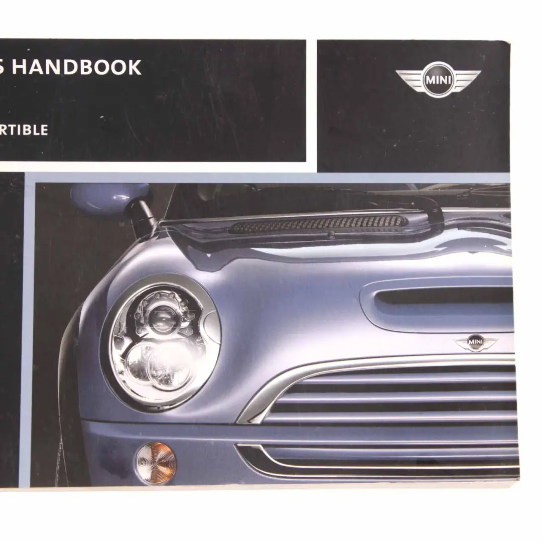 Mini R50 R52 R53 Owner's Handbook Manual Instruction - SKU 0159123-2 - Part number 0159123