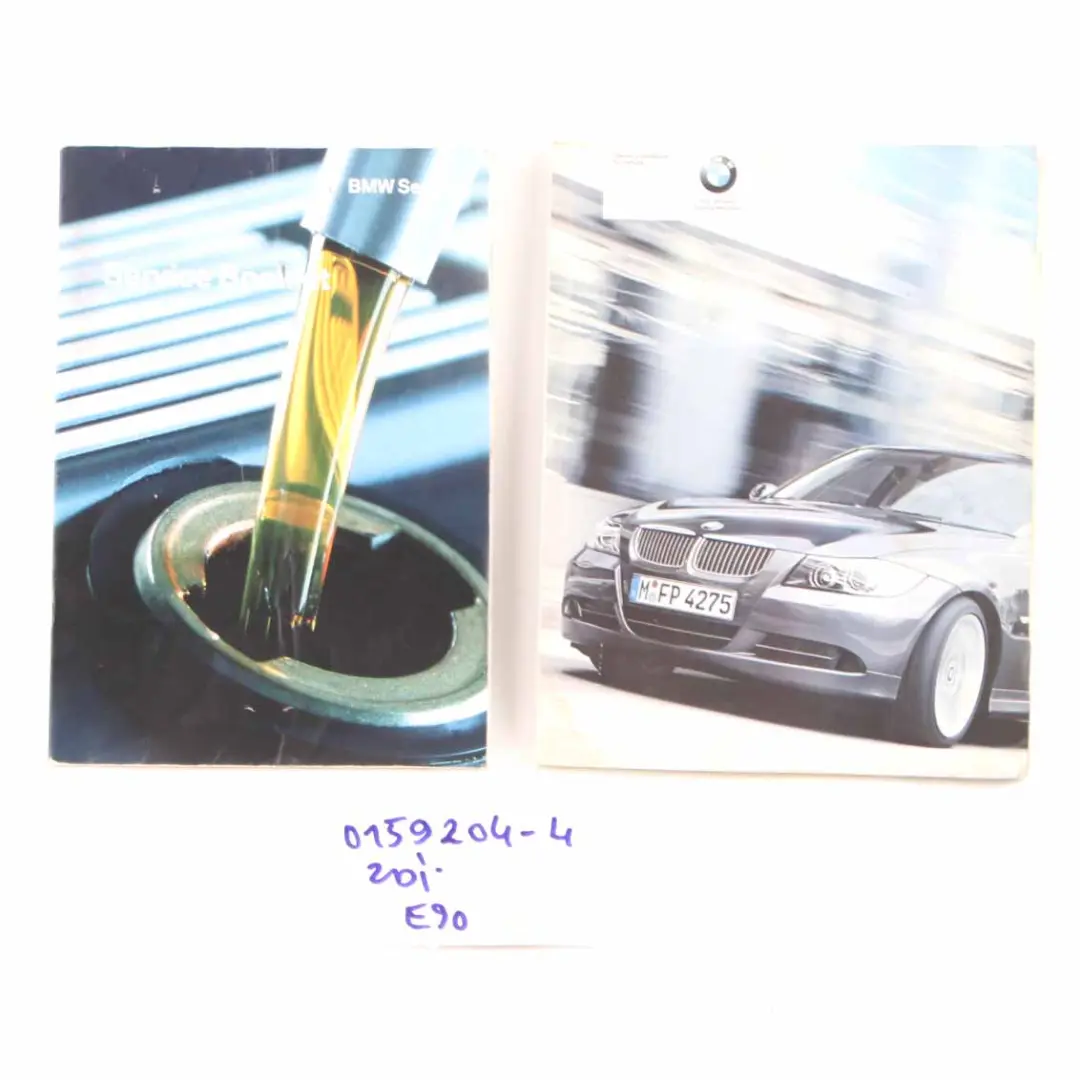 Service Booklet Owner's Handbook Set to BMW E90 with Part number 0159204 BMW E90 Service Booklet Owner's Handbook Set - SKU 0159204-4 - Part number 0159204