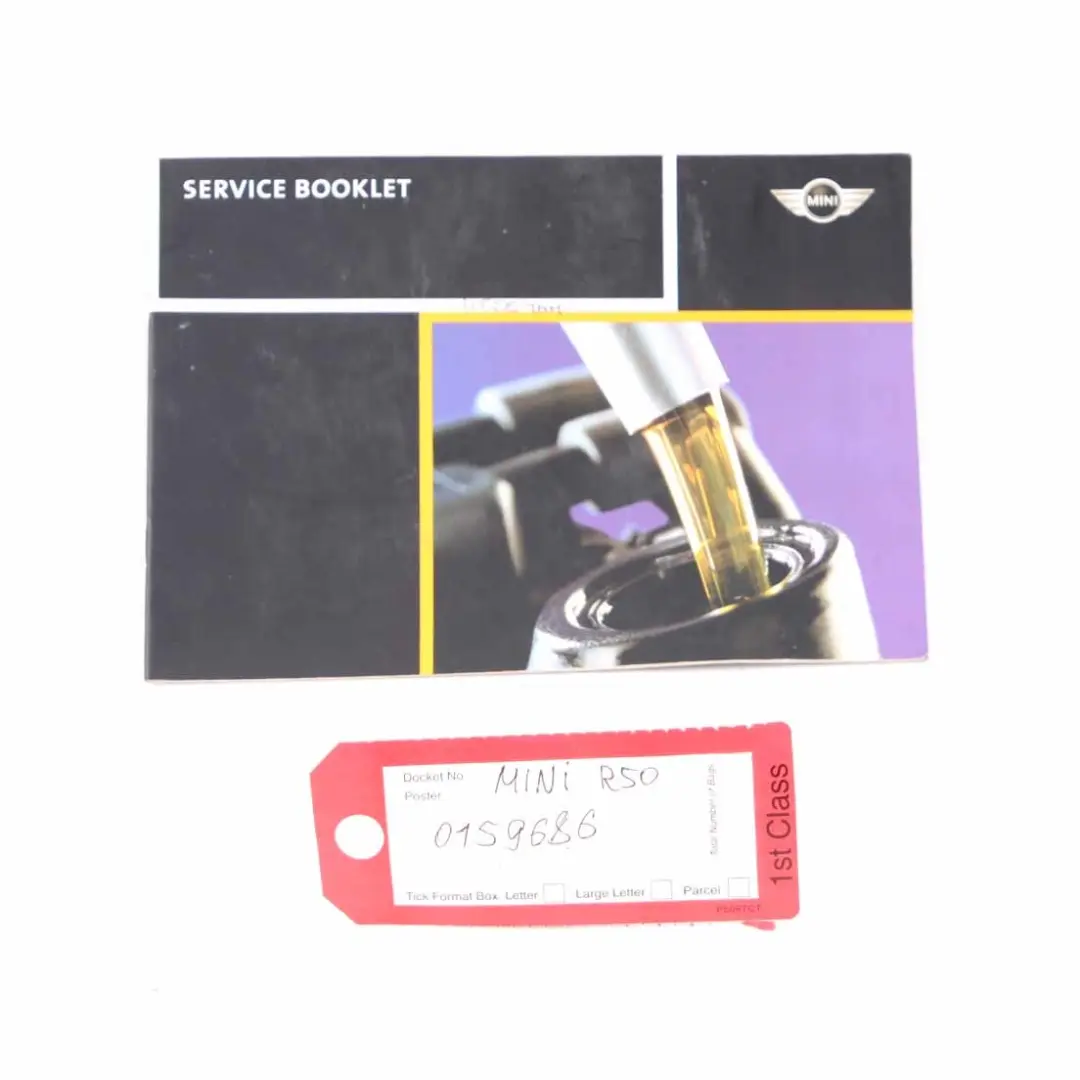 Service Booklet Book 01410 0 to Mini R50 R53 with Part number 0012673 Mini R50 R53 Service Booklet Book 01410 0 - SKU 159686 - Part number 0012673