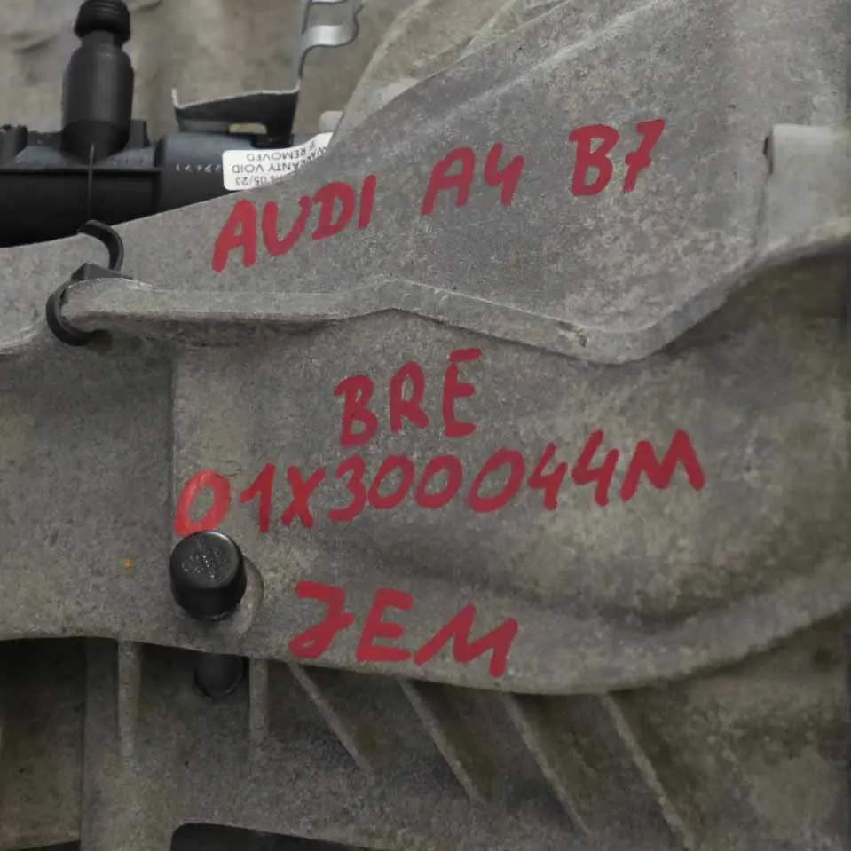 Audi A4 B7 2.0 TDI Diesel 6 Speed Manual Gearbox JEM WARRANTY - SKU 01X300044M - Part number 01X300044M