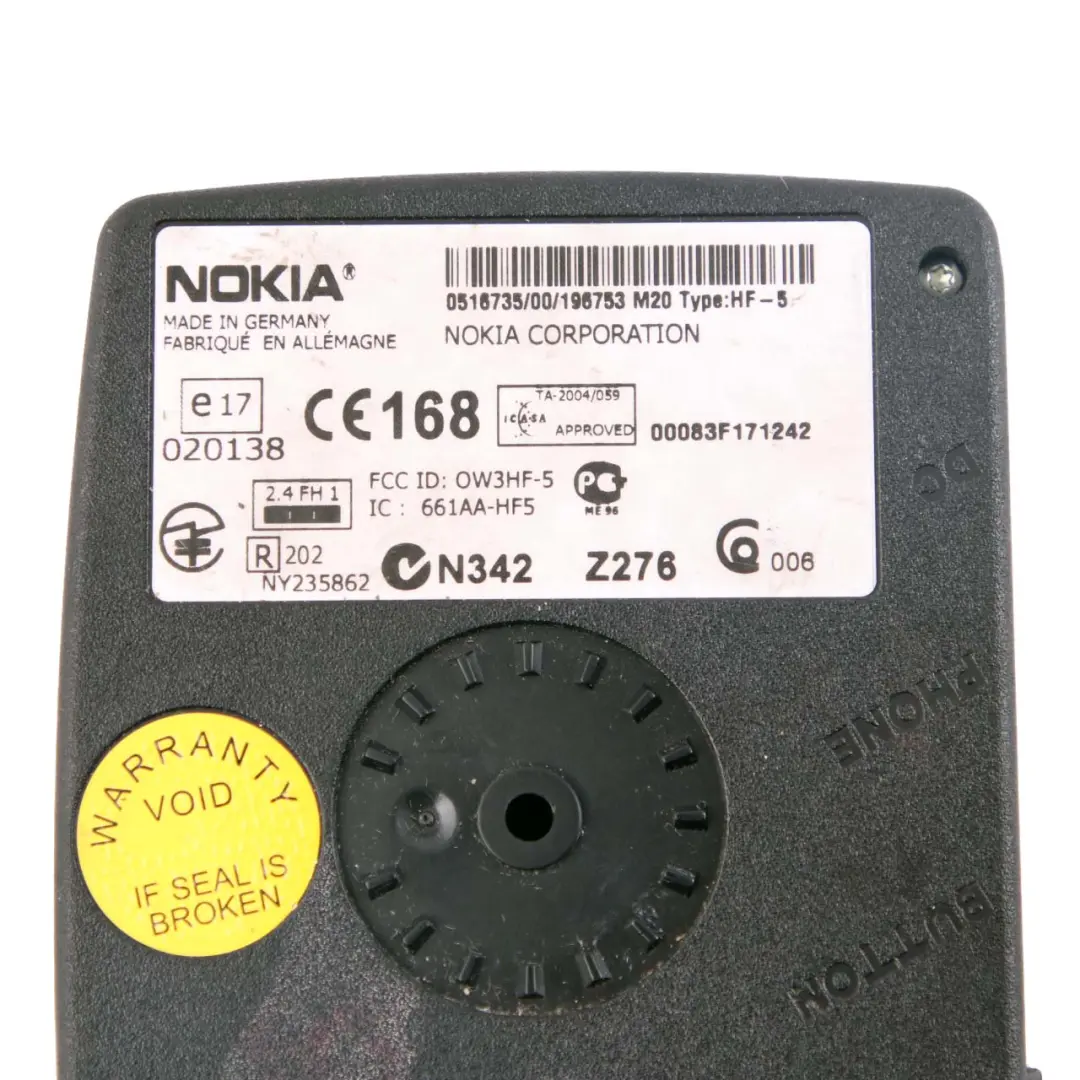 Nokia Bluetooth Hands-free Mobile Phone Module 1 to with Part number 020138 HF-5 Nokia Bluetooth Hands-free Mobile Phone Module 1 - SKU 020138 HF-5-1 - Part number 020138 HF-5