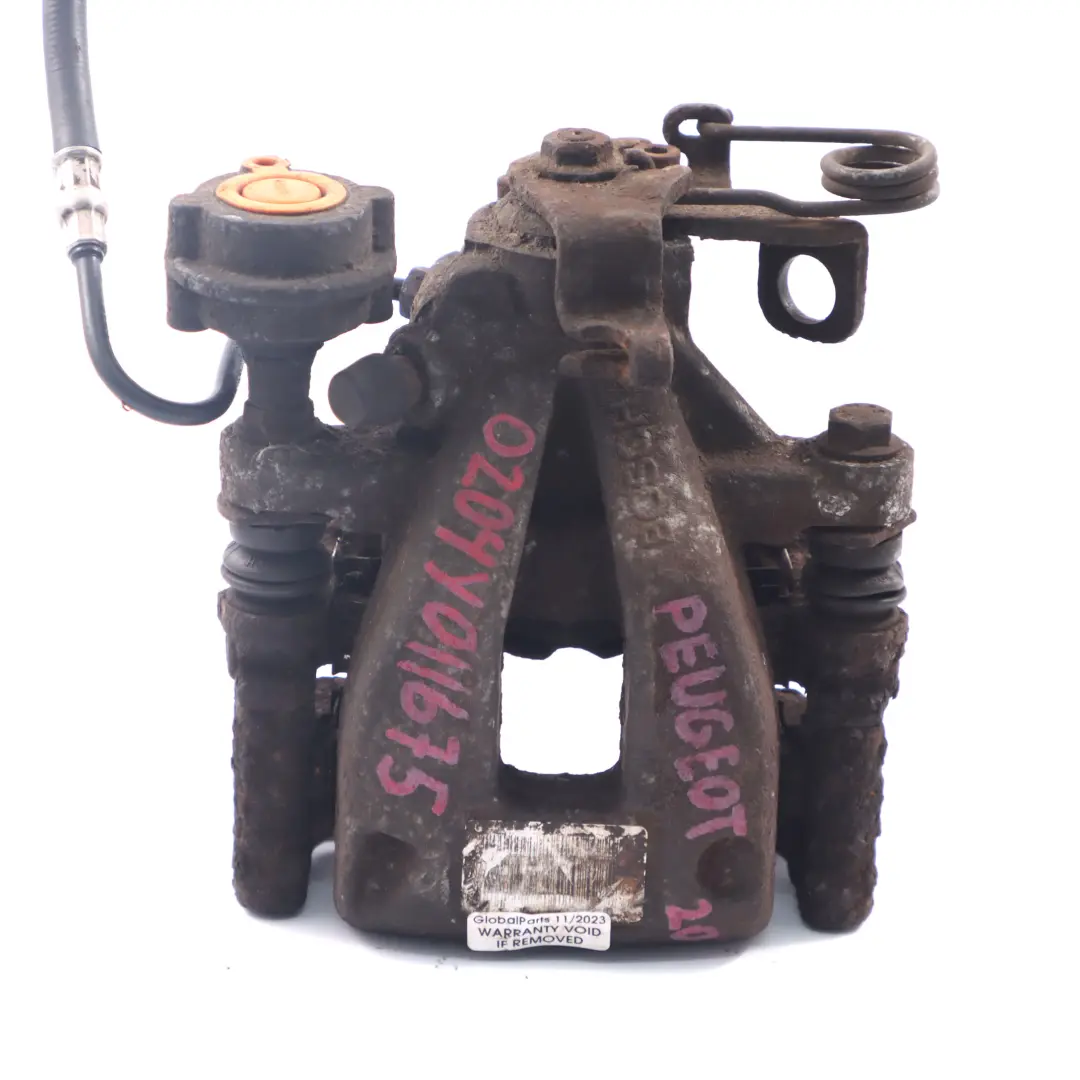 Brake Caliper Rear Left N/S Wheel Brake Caliper Unit to Peugeot 207 with Part number 0204Y011675 Peugeot 207 Brake Caliper Rear Left N/S Wheel Brake Caliper Unit - SKU 0204Y011675 - Part number 0204Y011675
