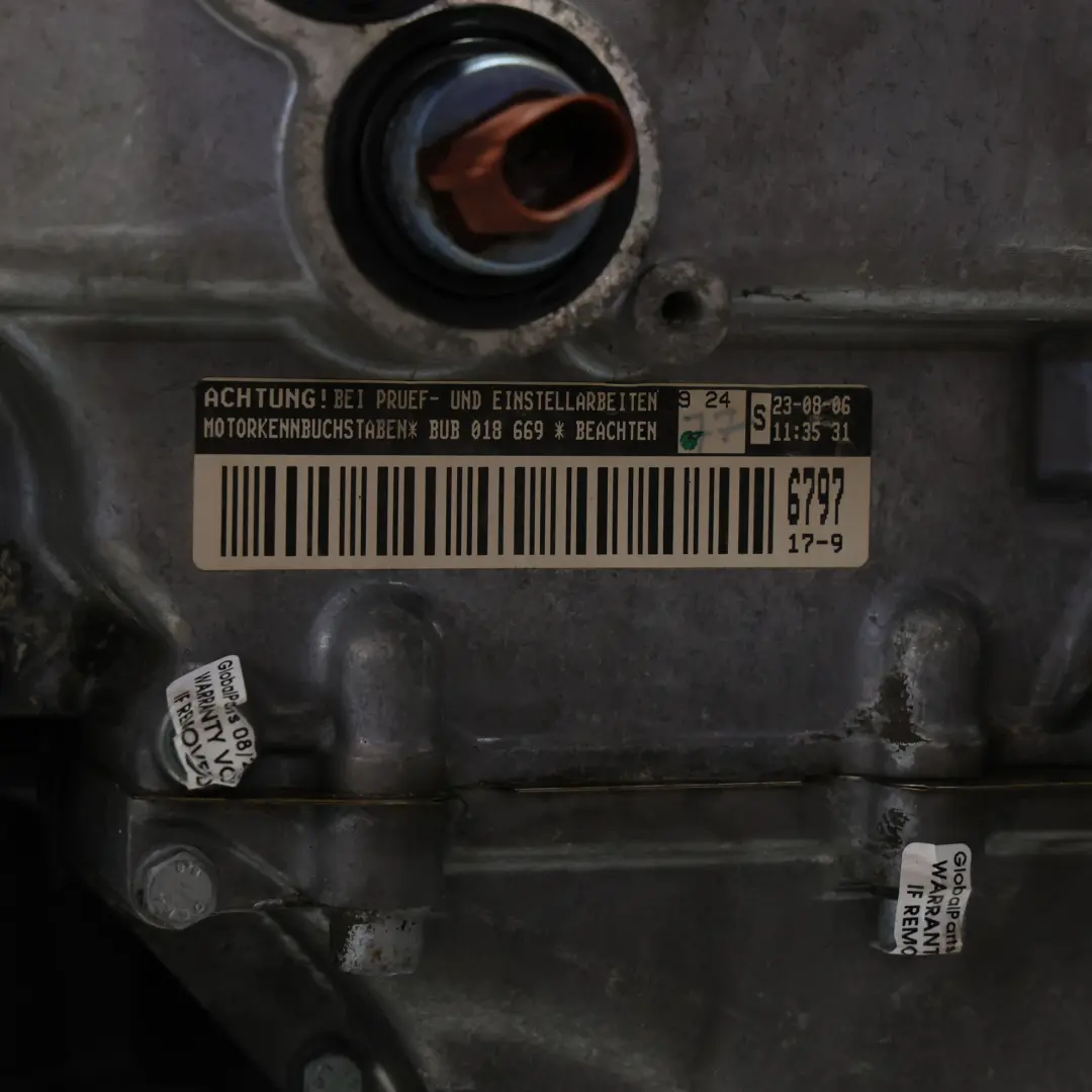 Mk5 3.2 Quattro Motor Desnudo BUB 250HP 159k, GARANTÍA para Audi A3 8P TT 8J VW Golf con número de pieza 022100036F Audi A3 8P TT 8J VW Golf Mk5 3.2 Quattro Motor Desnudo BUB 250HP 159k, GARANTÍA - SKU 022100036F - Número de pieza 022100036F