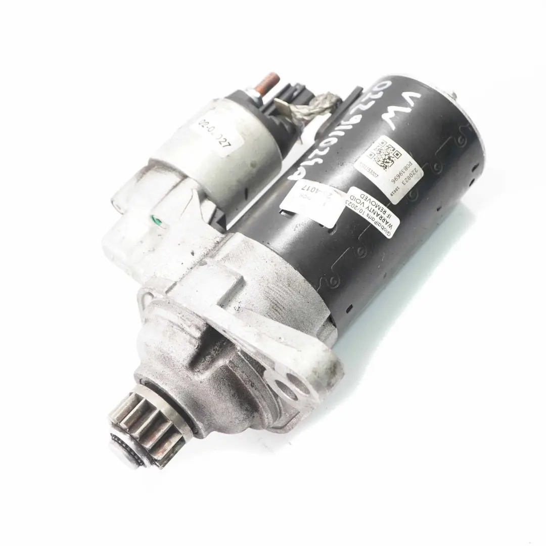 VW Volkswagen Golf 6 1.6 TDI Diesel Motor de arranque - SKU 022911024A - Número de pieza 022911024A