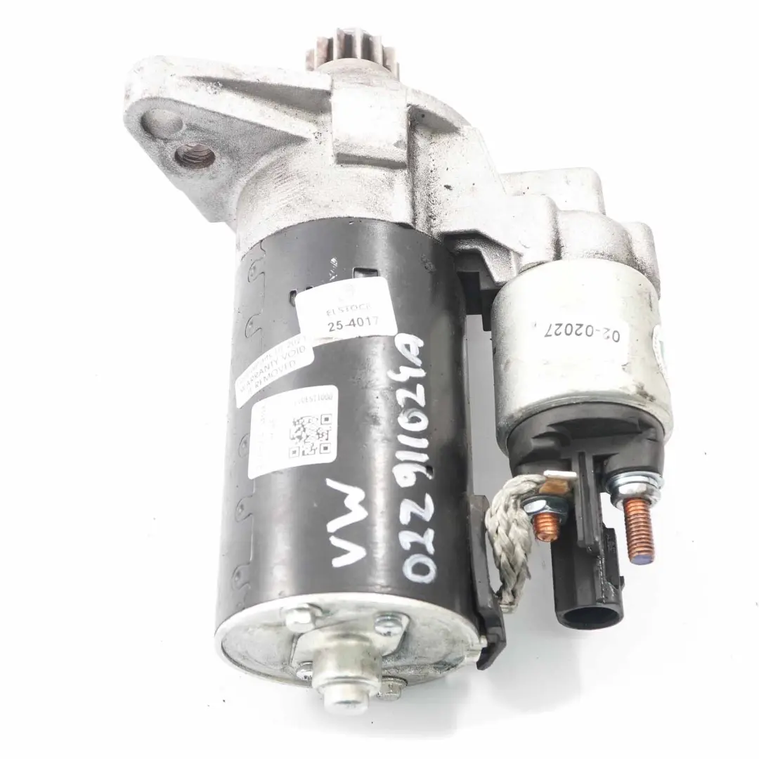 VW Volkswagen Golf 6 1.6 TDI Diesel Motor de arranque - SKU 022911024A - Número de pieza 022911024A
