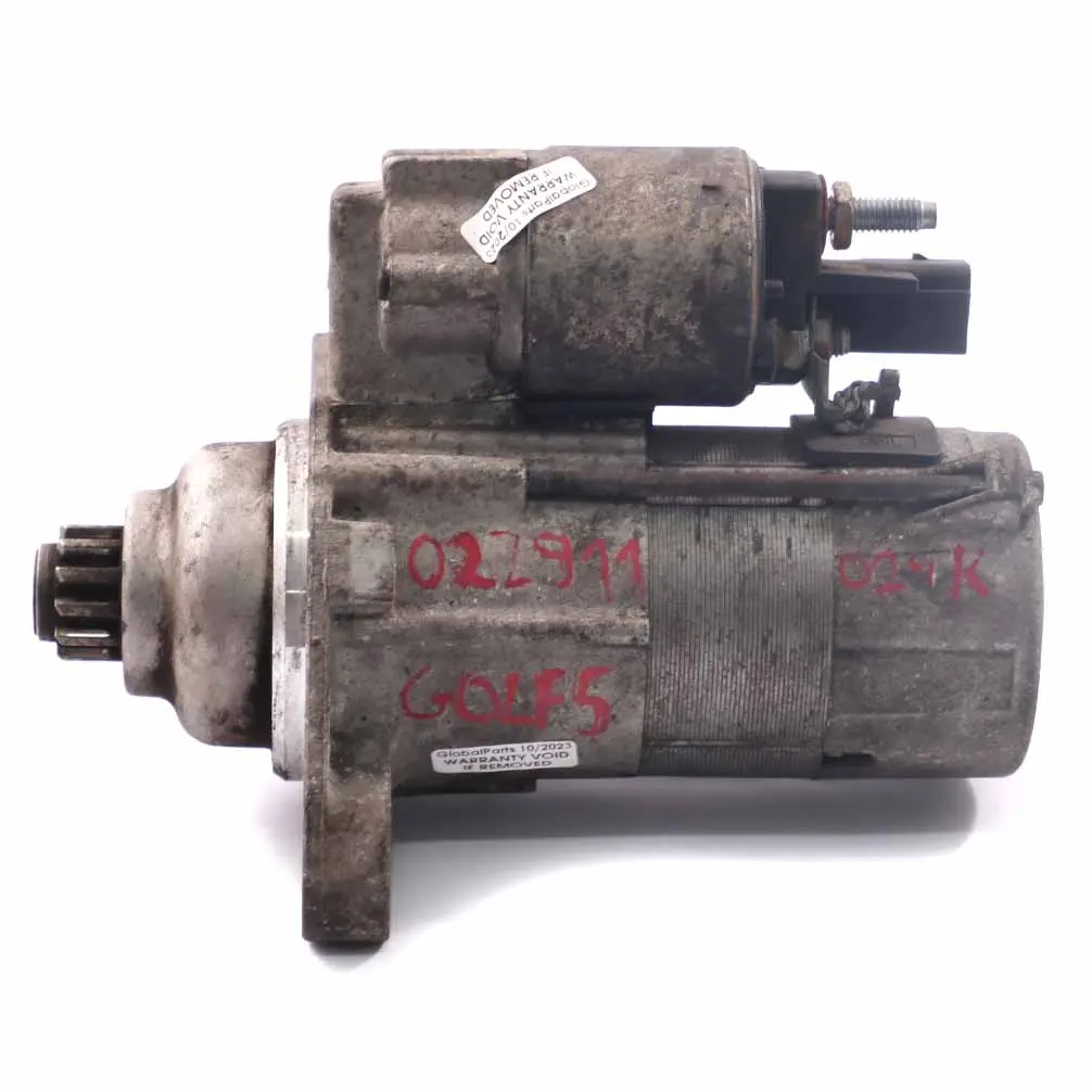 Motorino di avviamento per VW Volkswagen Golf 5 1.6 TDI Diesel con numero di parte 022911024K VW Volkswagen Golf 5 1.6 TDI Diesel Motorino di avviamento - SKU 022911024K - Numero di parte 022911024K