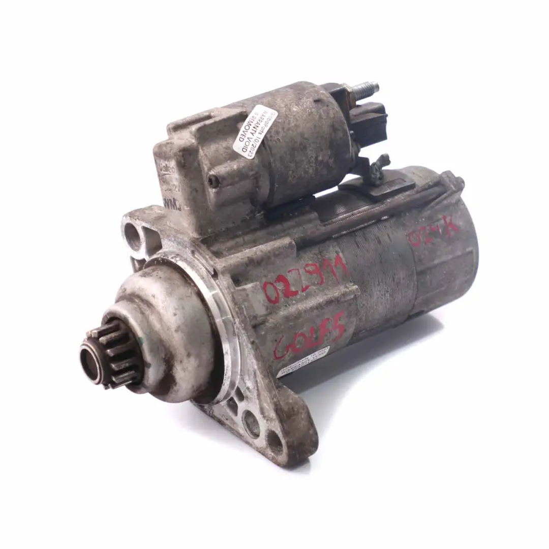 VW Volkswagen Golf 5 1.6 TDI Diesel Motor de arranque - SKU 022911024K - Número de pieza 022911024K