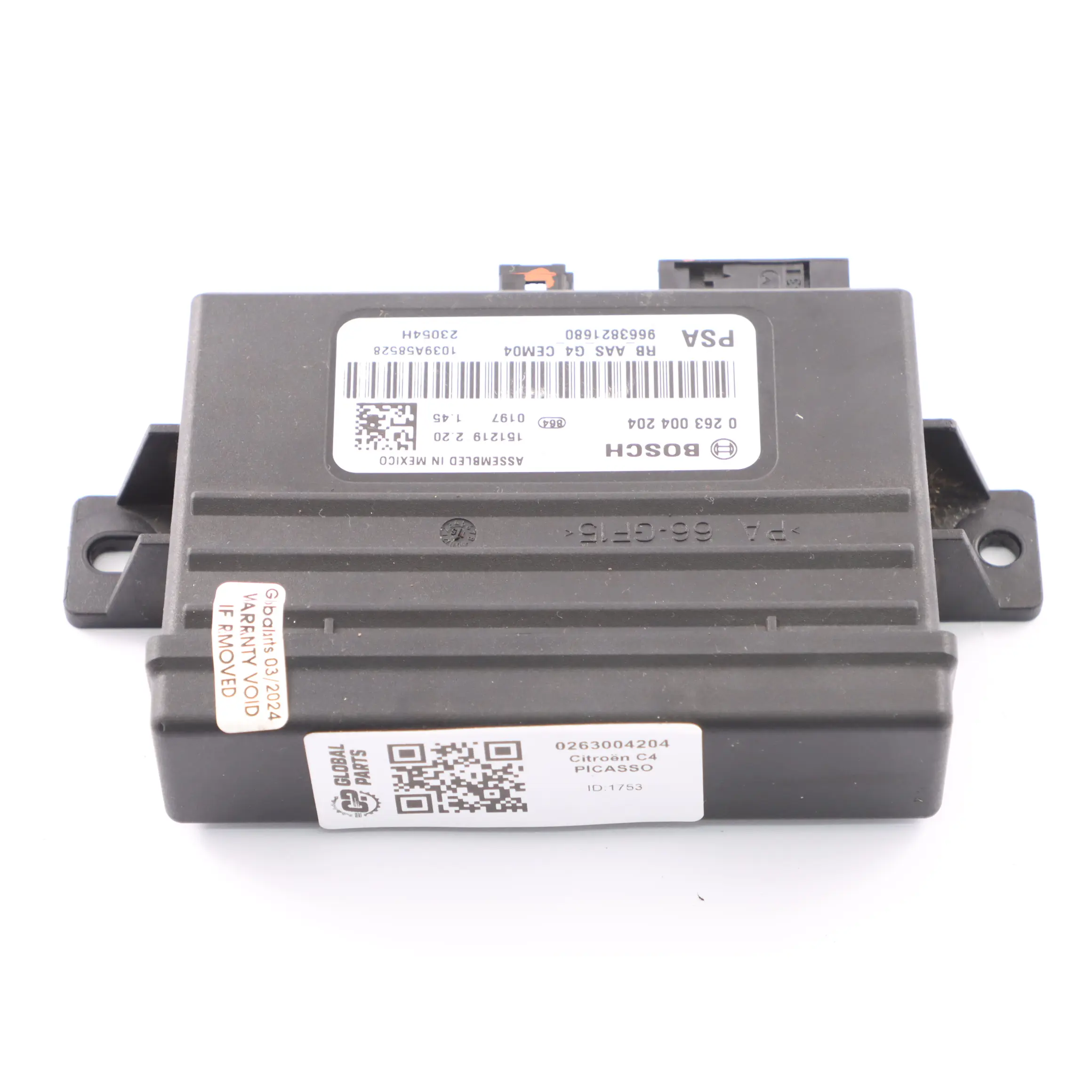 Module PDC Citroen C4 Berlingo Peugeot de l'aide au stationnement 0263004204