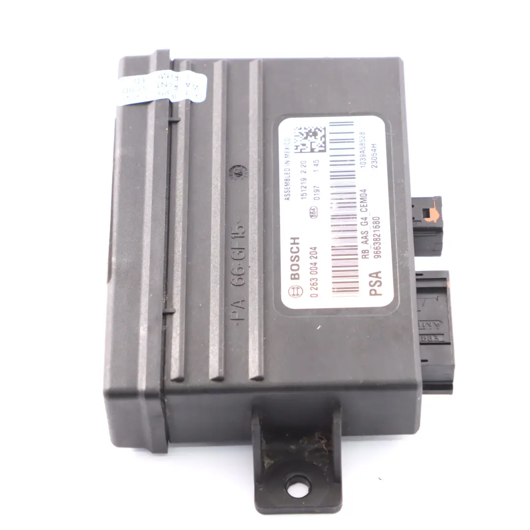 Module PDC Citroen C4 Berlingo Peugeot de l'aide au stationnement pour à propos du numéro de pièce 0263004204 Module PDC Citroen C4 Berlingo Peugeot de l'aide au stationnement - SKU 0263004204 - Numéro de pièce 0263004204