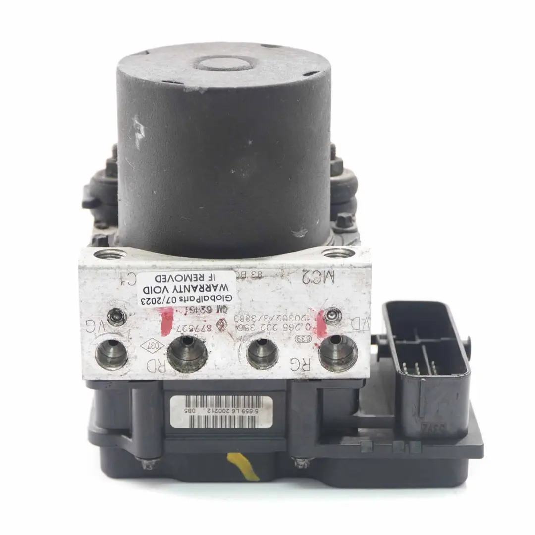 Pompe de freinage ABS Renault Trafic II DSC Module de pompe unité pour à propos du numéro de pièce 0265232356 Pompe de freinage ABS Renault Trafic II DSC Module de pompe unité - SKU 0265232356 - Numéro de pièce 0265232356