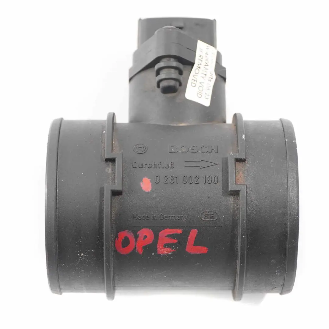 MK4 Capteur de débit massique d'air Bosch 0 pour Vauxhall Opel Astra G à propos du numéro de pièce 0281002180 Vauxhall Opel Astra G MK4 Capteur de débit massique d'air Bosch 0 - SKU 281002180 - Numéro de pièce 0281002180