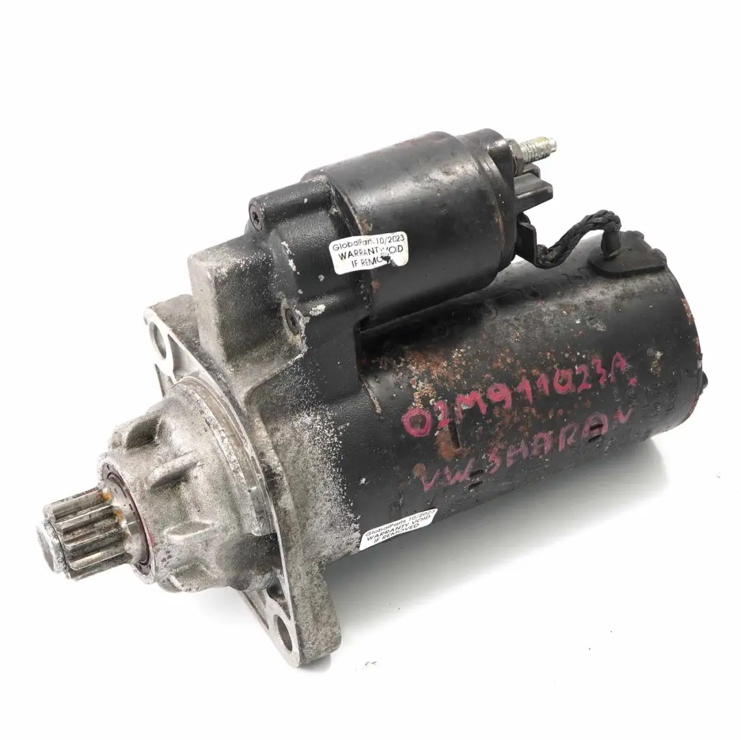 arranque Volkswagen VW Golf IV Sharan Bora Diesel para Motor de con número de pieza 02M911023A Motor de arranque Volkswagen VW Golf IV Sharan Bora Diesel - SKU 02M911023A - Número de pieza 02M911023A