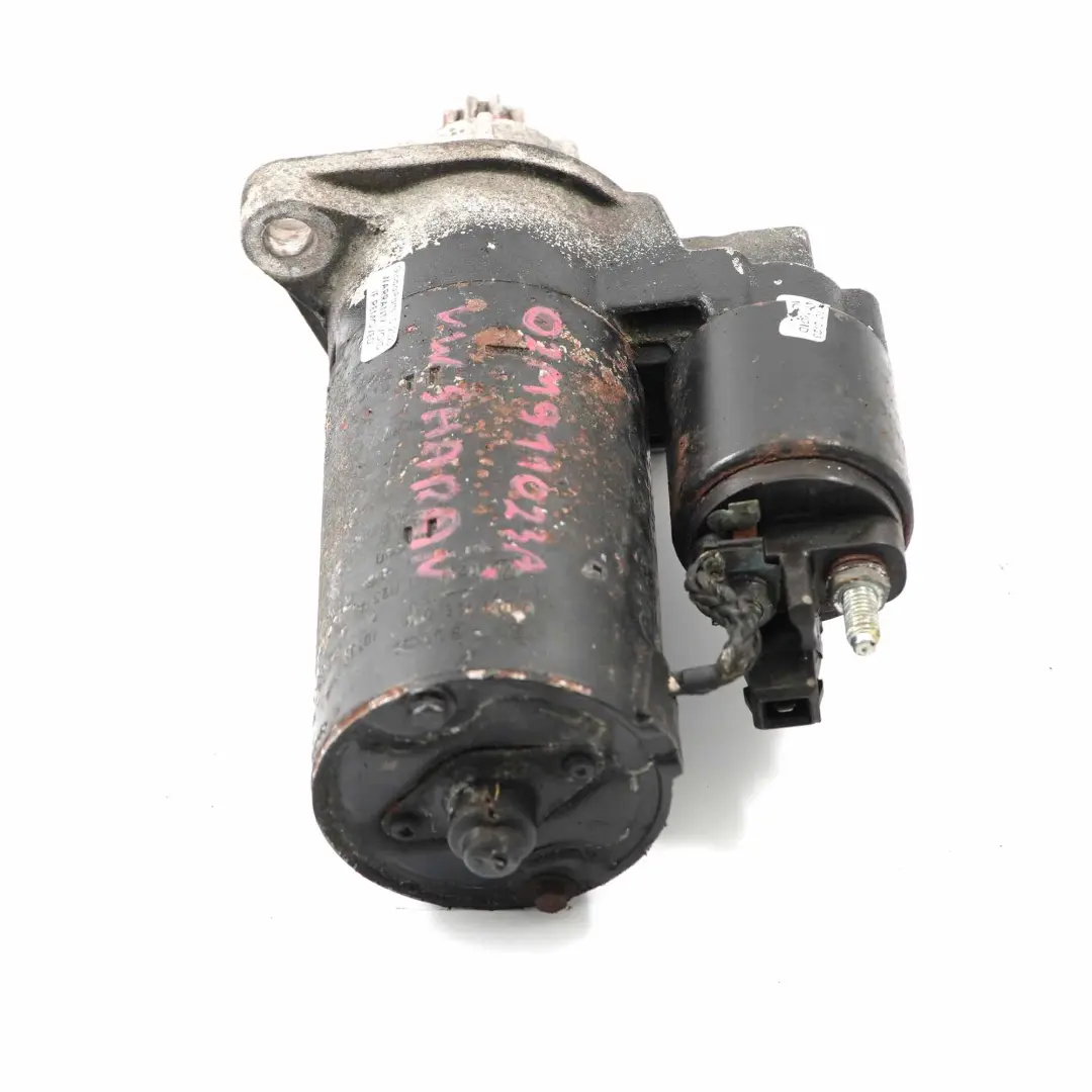 Starter Motor Volkswagen VW Golf IV Bora Sharan Diesel Engine to with Part number 02M911023A Starter Motor Volkswagen VW Golf IV Bora Sharan Diesel Engine - SKU 02M911023A - Part number 02M911023A